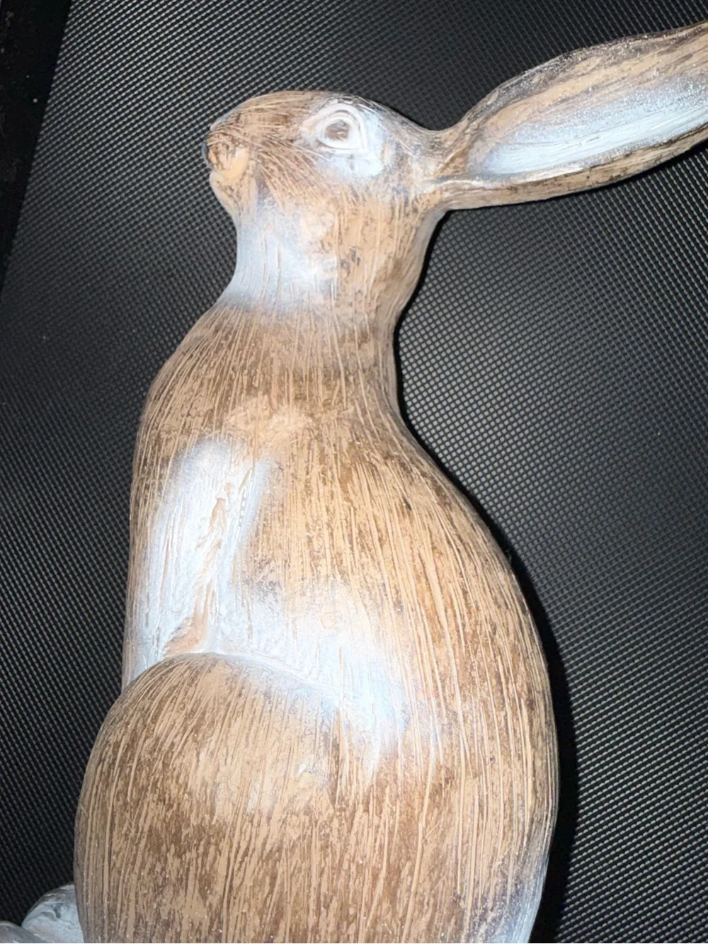Hobby Lobby Bundle of (2) Wooden Bunny Rabbits Spring Easter Decor Brown Tan